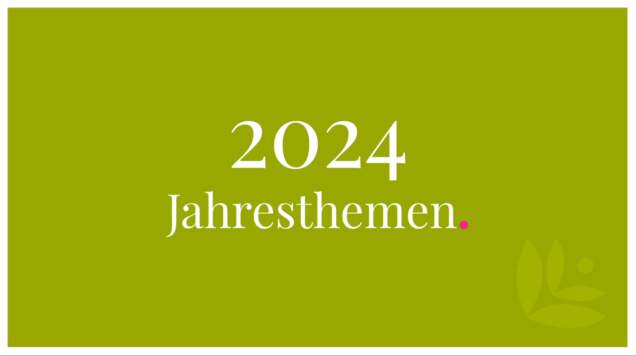 Astrologie - meine Jahresthemen 2024